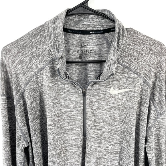 Nike Other - Nike Dri Fit Long Sleeve Running Half Zip Athletic Gray Heather Shirt Men's Med
